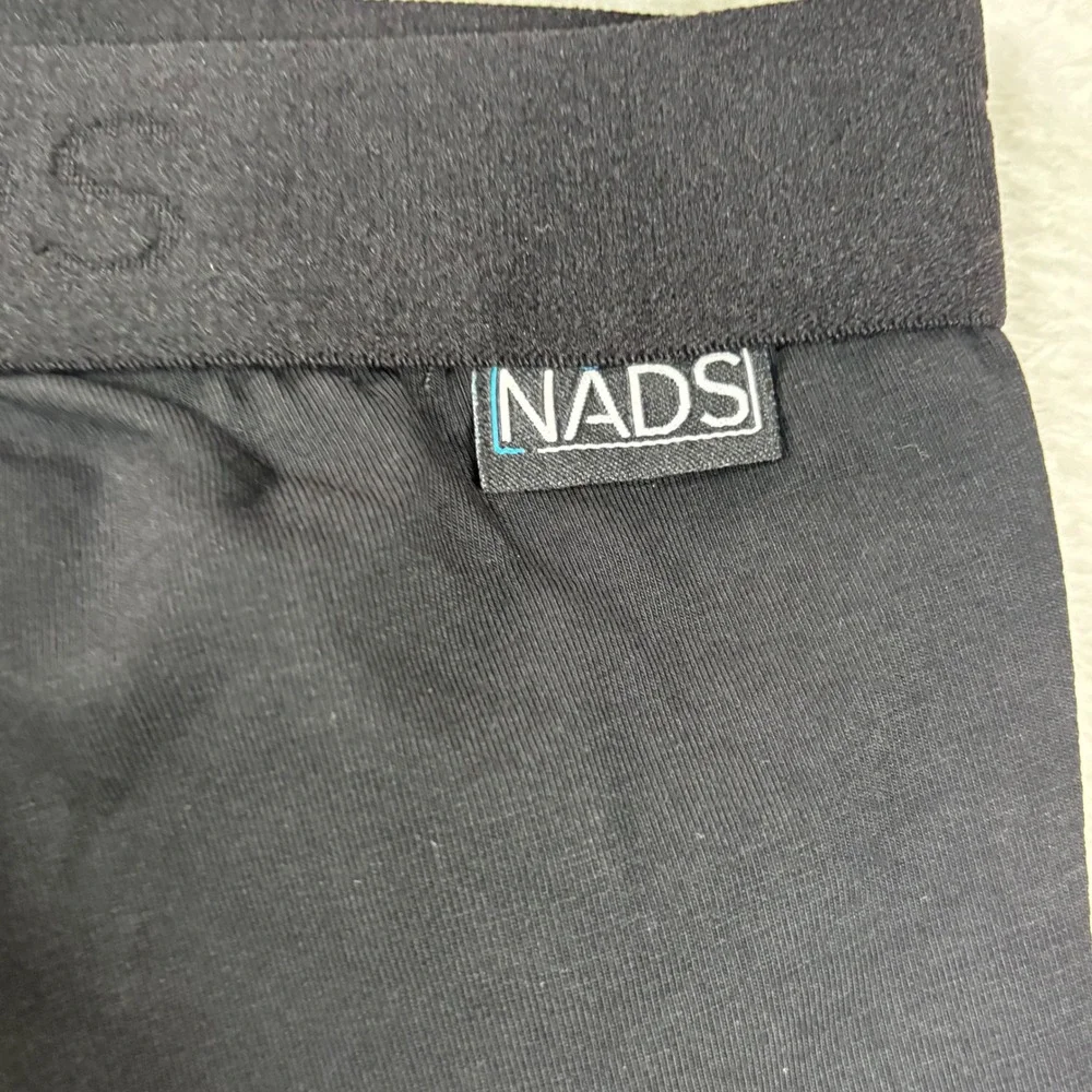 NADS Organic Boxer Briefs Mens XL Black Cotton Stretch Underwear XL RN 167693
